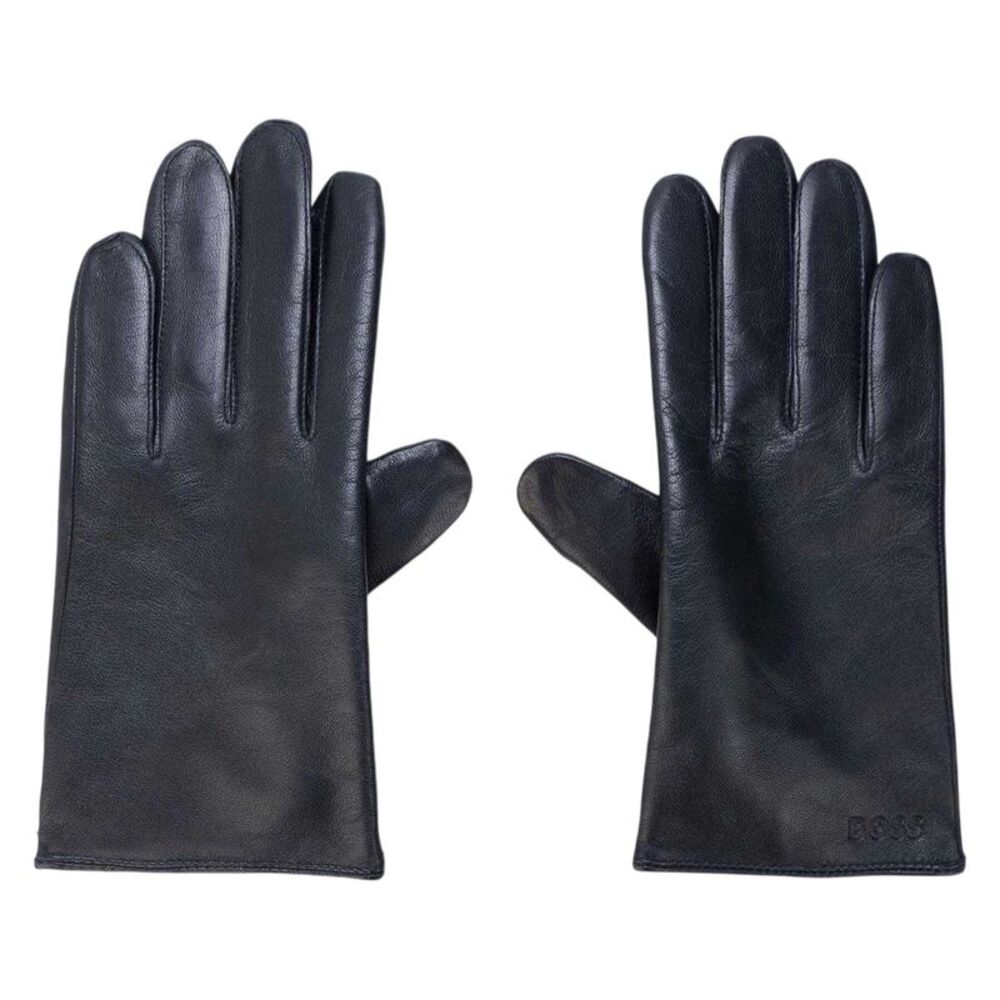 Boss Mens Gioli Lambs Leather Gloves / Dark Blue